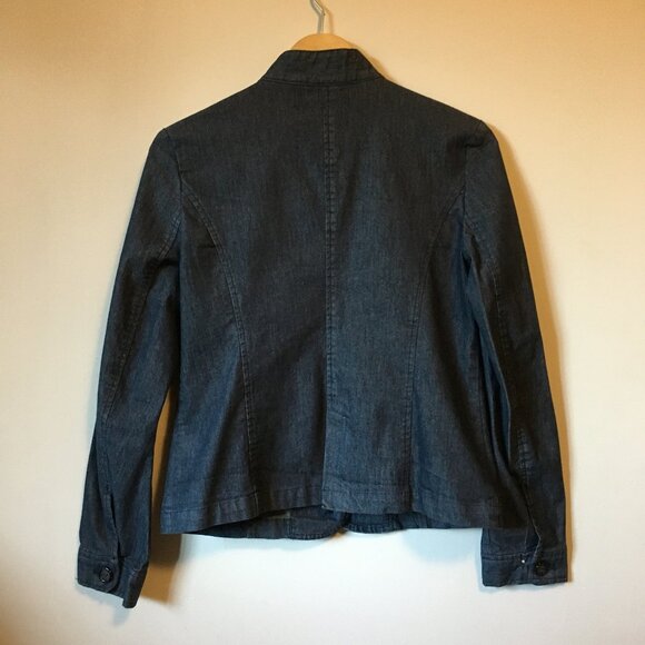 Van Heusen Dark Blue Denim Jean Jacket - Picture 2 of 16